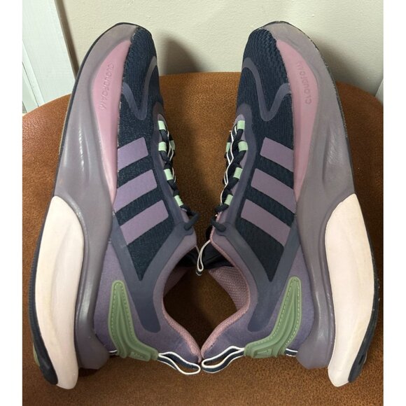 ADIDAS WOMEN'S ALPHABOUNCE SNEAKERS SIZE 8.5 PURPLE CLOUDFOAM RUNNING SPORT - Picture 5 of 12